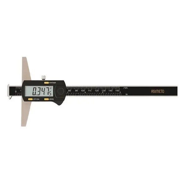 کولیس عمق سنج دیجیتال آسیمتو دو لبه 150 میلی متر مدل 0-26-323  0-26-323