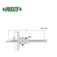 کولیس عمق سنج ساعتی اینسایز mm200) cm20) مدل 200-1340 1340-200