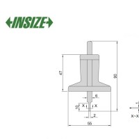کولیس عمق سنج ورنیه اینسایز mm 30) cm 3 ) مدل 30-1244 1244-30
