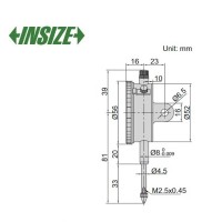 ساعت اندیکاتور اینسایز کورس 25 mm مدل 25-2302 2302-25
