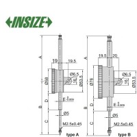 ساعت اندیکاتور اینسایز کورس 100 mm مدل 100-2309 2309-100D