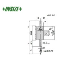 ساعت اندیکاتور اینسایز دور کوچک کورس 5 mm  مدل 5-2311 2311-5