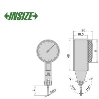 ساعت شیطانکی صفحه بزرگ اینسایز کورس 0.8 mm مدل 08-2381 2381-08