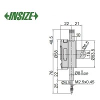 ساعت اندیکاتوردیجیتال اینسایز کورس 12.7 mm مدل 10-2112 2112-10