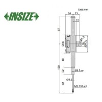 ساعت اندیکاتور دیجیتال اینسایز  کورس 25 mm مدل 25-2112 2112-25