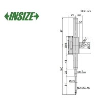ساعت اندیکاتوردیجیتال  اینسایز کورس 50 mm مدل 50-2112 2112-50