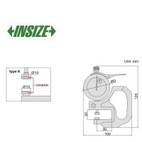 ضخامت سنج ورق ساعتی اینسایز 1-0 mm مدل 1-2364 2364-1