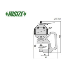 ضخامت سنج ورق دیجیتال اینسایز 10-0 mm مدل 10-2871  2871-10