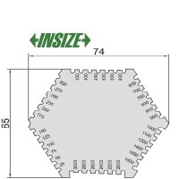 گیج فیلم مرطوب 3000 - 25 میکرون ( شابلون ضخامت سنج رنگ و پوشش تر اینسایز ) مدل 2-4845  4845-2
